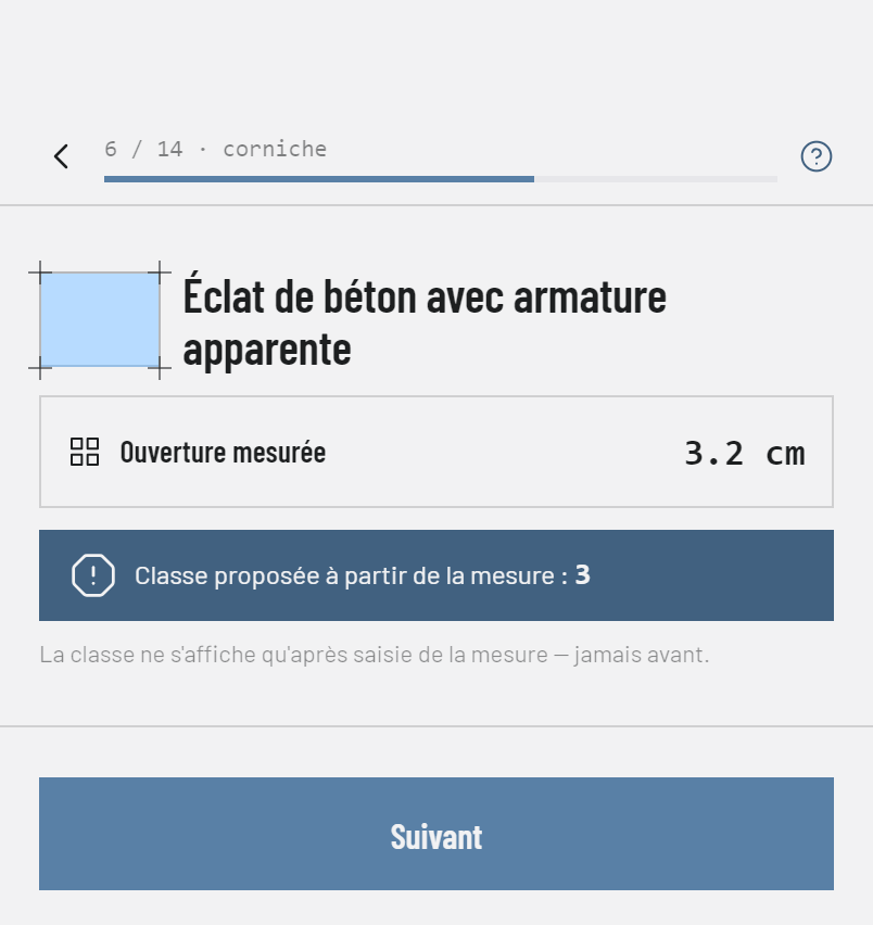Classe mise à jour pendant la saisie